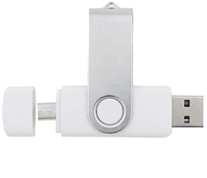 IPOS 64GB USB Flash Drive - White and Silver - Zoom Image 2