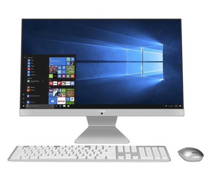 Asus M3400WUAT-WA002R 23.8 Inch FHD AMD R7 5700U Processor 8GB RAM 512GB SSD AMD Radeon Graphics Windows 10 Pro - White - Zoom Image 1