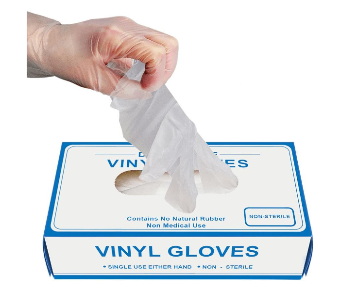 LVM XL Sized Vinyl Examination Gloves - Zoom Image