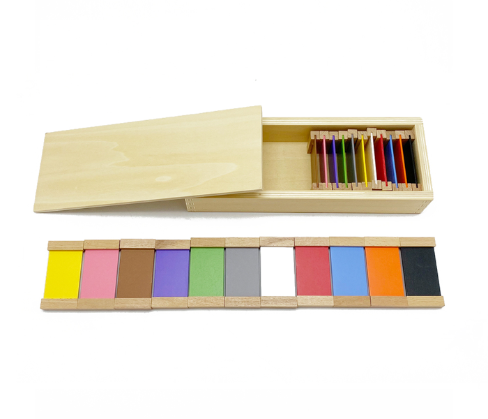 Montessori Educational Toy 202203 Second Box of Wooden Colour Tablets for Kids - Zoom Image