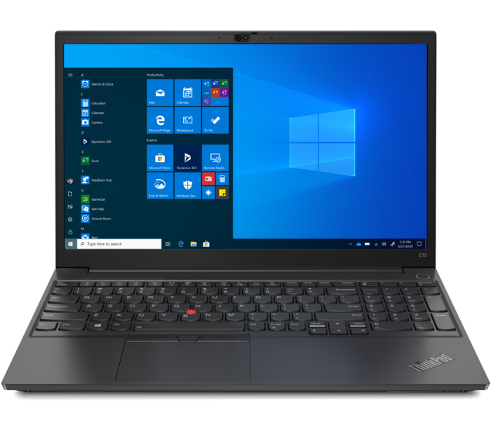 Lenovo 20TD000GAD NB E15 15.6 Inch FHD Intel Core i7 1165G7 Processor 8GB RAM 256 SSD Integrated Intel Iris Xe Graphics Windows 10 Pro - Grey - Zoom Image 1