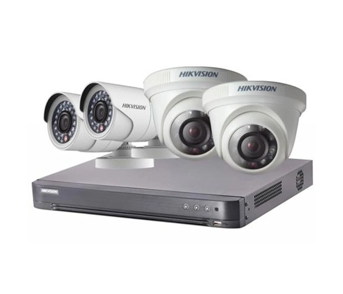 Hikvision DS-J142I 7204HQHI-K1+2+2CAM 2MP Camera Kit - Grey and White - Zoom Image