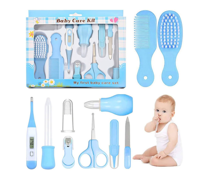 GTC 22000665 10 Pieces Baby Grooming Healthcare Kit - Blue - Zoom Image 3