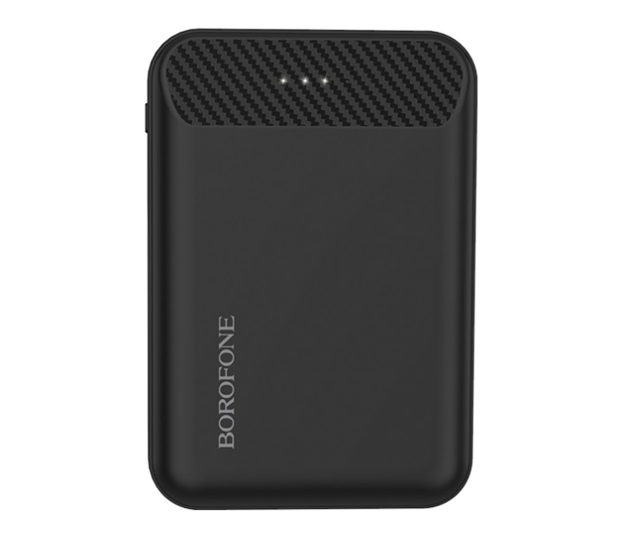 BOROFONE BT17 10000Mah Ray Power Mini Power Bank - Black - Zoom Image 1