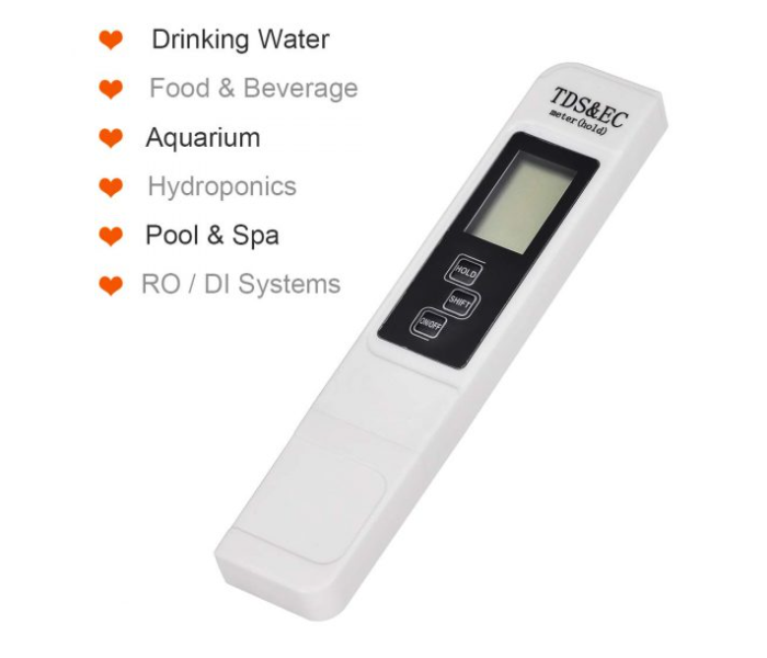 3 In 1 TDS Meter EC Meter and Temperature Meter - Zoom Image 3