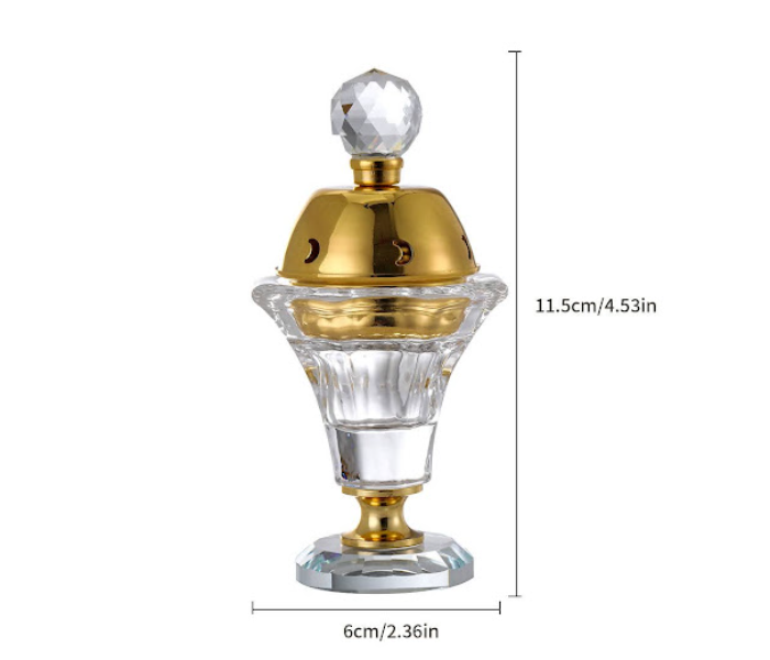 GTC 22000759 Small Size Attractive Bakhoor Crystal Incense Oud Burner For Office and Home Decor - Zoom Image 3