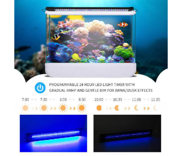 90cm Aquarium Programmable LED Lights - Black - Zoom Image 2