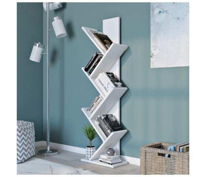 Melada Furniture Cross Decorative Bookshelf - White - Zoom Image 3