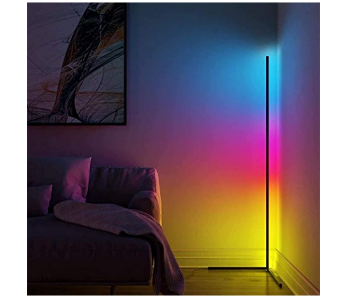 Generic 20 Watts Modern Minimalist LED RGB Colour Corner Floor Lamp - Zoom Image 6