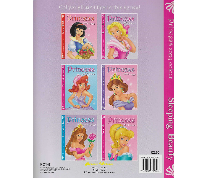 Brown Watson Princess Copy Colour Sleeping Beauty  Book for Kids - Zoom Image 2