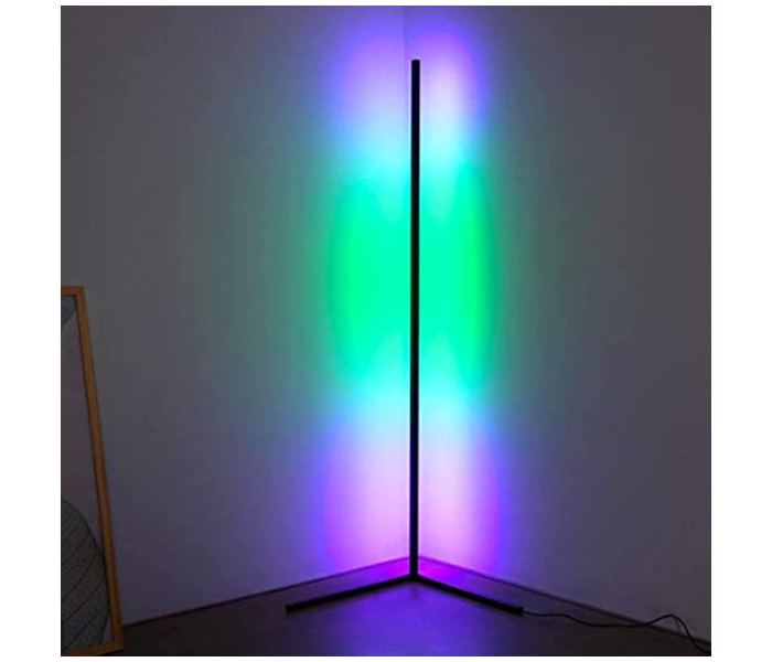 Generic 20 Watts Modern Minimalist LED RGB Colour Corner Floor Lamp - Zoom Image 3