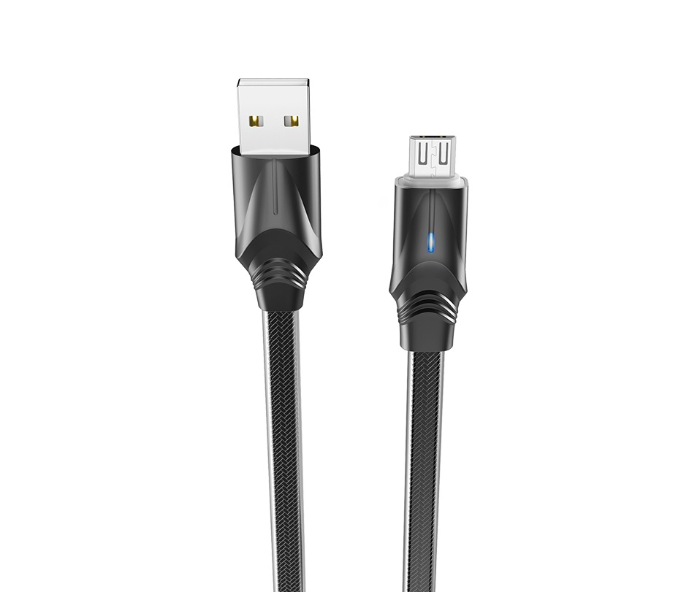 BOROFONE BU12 Synergy Charging Data Cable For Micro - Black - Zoom Image 2