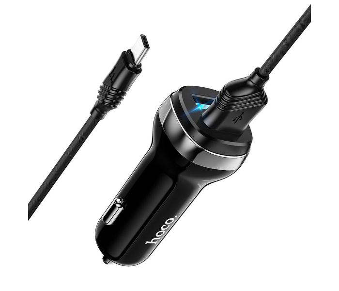 Hoco Z40 Superior Dual Port Car Charger - Black - Zoom Image 1