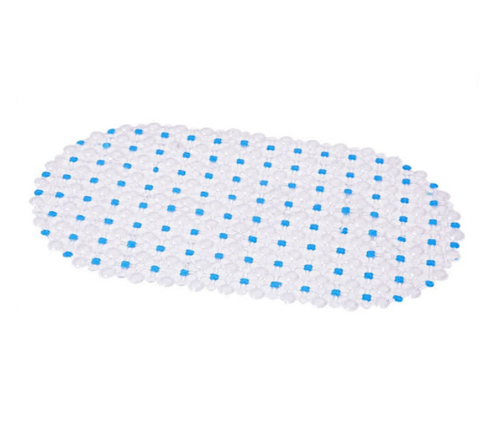 GTC 22000709 Non Slip Bath Tub Shower Mat with Drain Holes and Suction Cups - Blue - Zoom Image 3