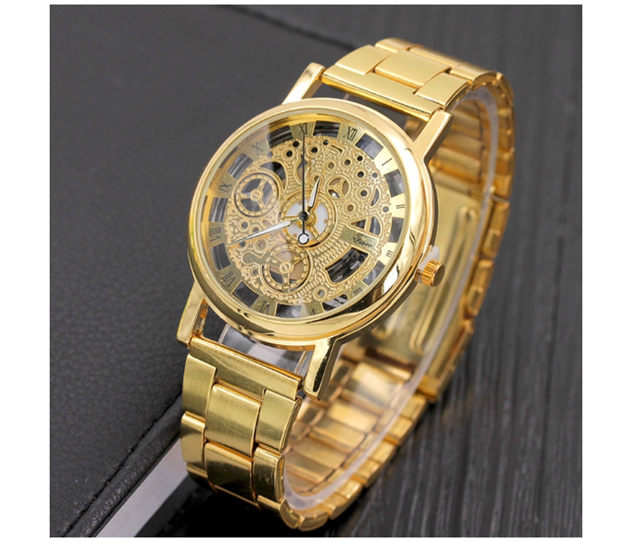 FLLi 18k Gold Plated Machinery Design Watch - Gold - Zoom Image 2