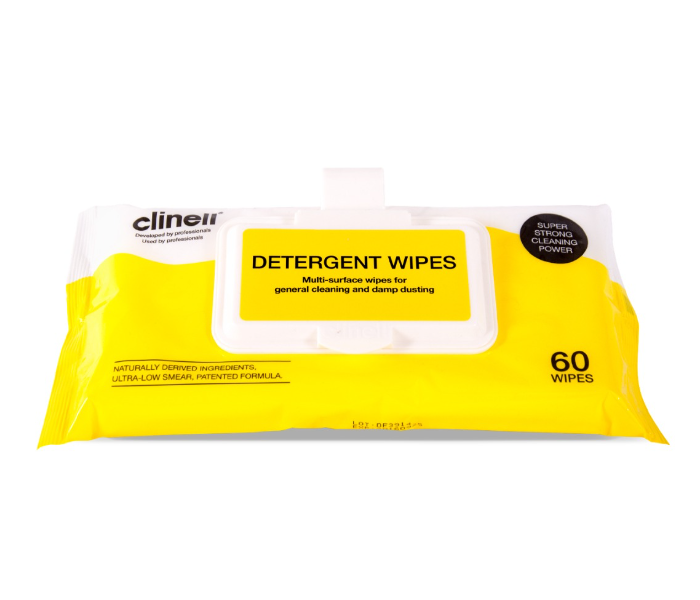 Clinell CDCP60 60s Detergent Wipes Clip Pack - Zoom Image