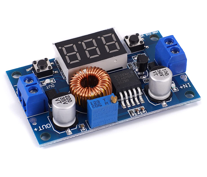 5A Current 75Watts Adjustable DC-DC Step Down Buck Converter with Screen - Zoom Image 2