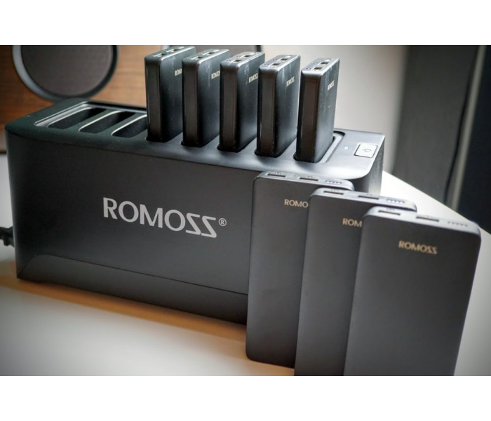 Romoss VTS107 100Watts Charging Station with 10000mAh Power Bank - Black - Zoom Image 1