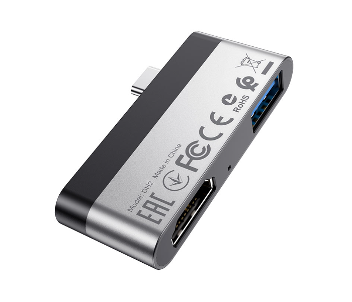 BOROFONE DH2 Type-C To Hdmi and USB 3.0 Adapter - Black and Silver - Zoom Image 5