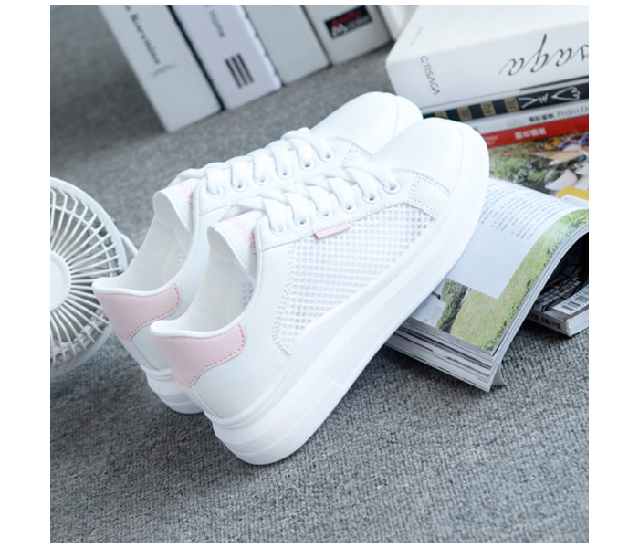 Sneakers Outdoor Casual Sports Shoes EU 36 for Women - White and Pink - Zoom Image 2