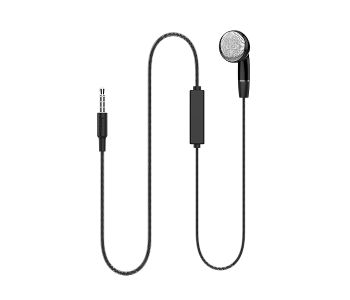 Hoco M61 Nice Tone Single Ear Universal Earphones With Mic 3.5 Aux - Black - Zoom Image 2