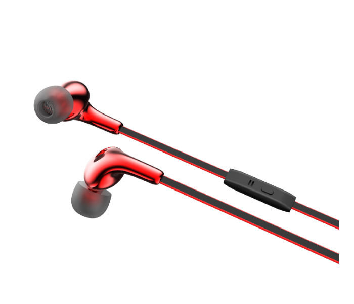 Hoco M30 Glaring Universal Earphones With Microphone 3.5 Aux - Red - Zoom Image 2