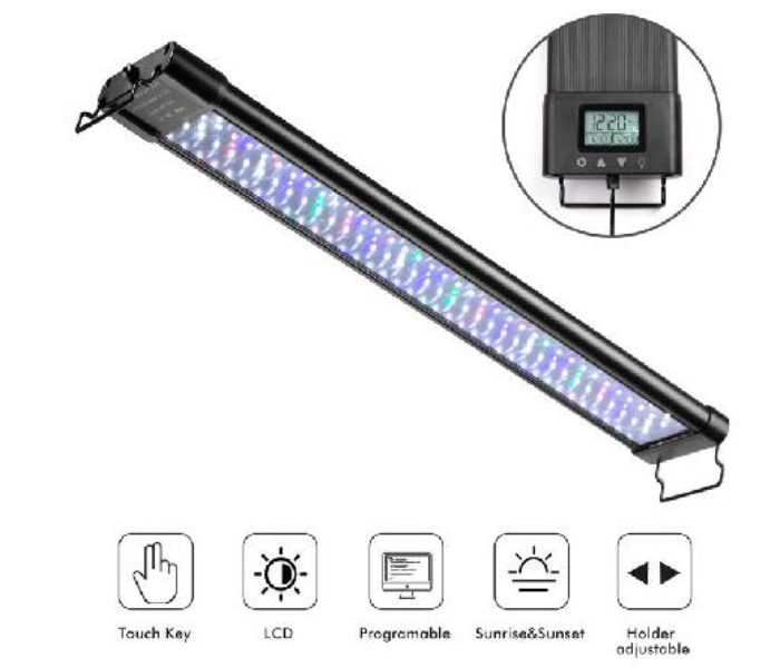 120cm Aquarium Programmable LED Lights - Black - Zoom Image 2