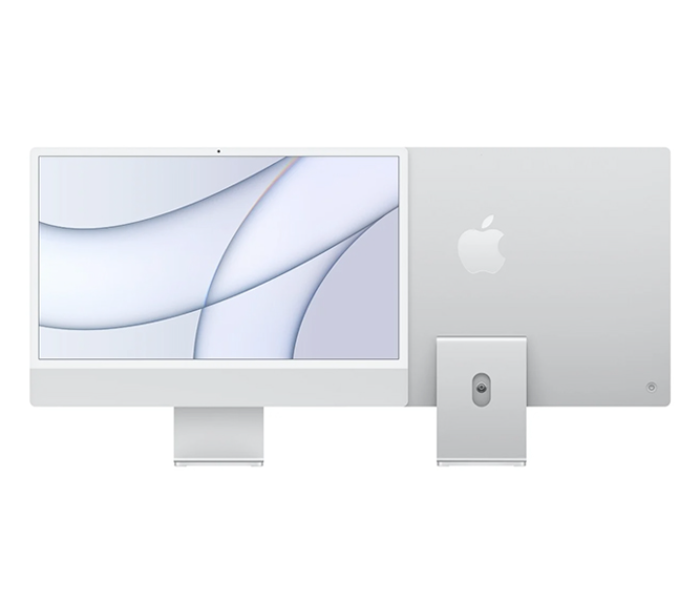 Apple MGPD3 X/A iMac 24 inch 8 Core CPU and 8 Core 512GB GPU M1 Chip - Silver - Zoom Image 2