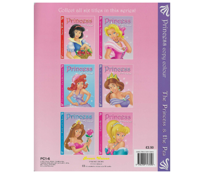 Brown Watson Princess Copy Colour The Princess And The Pea Book for Kids - Zoom Image 2