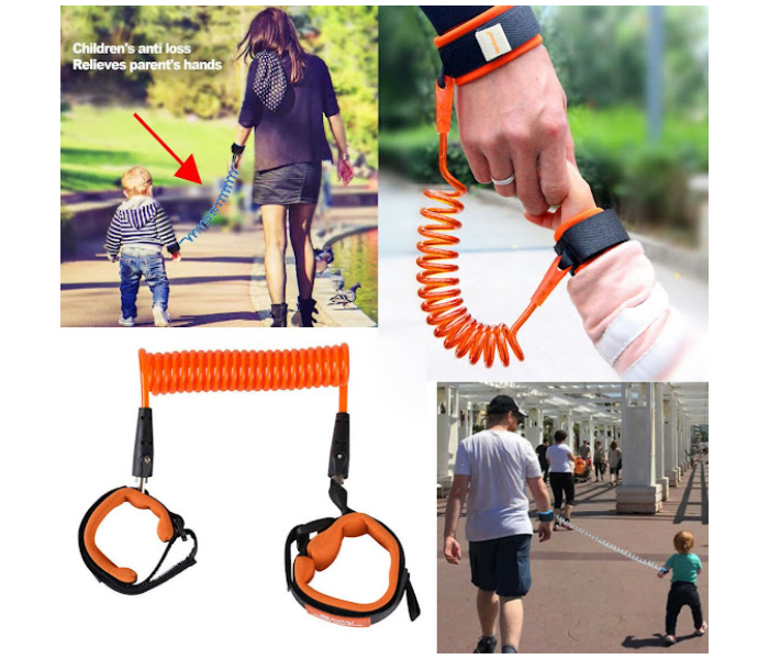 GTC 22000667 1.5m Kids Anti Lost Protection Wristband -  Black and Orange - Zoom Image 3