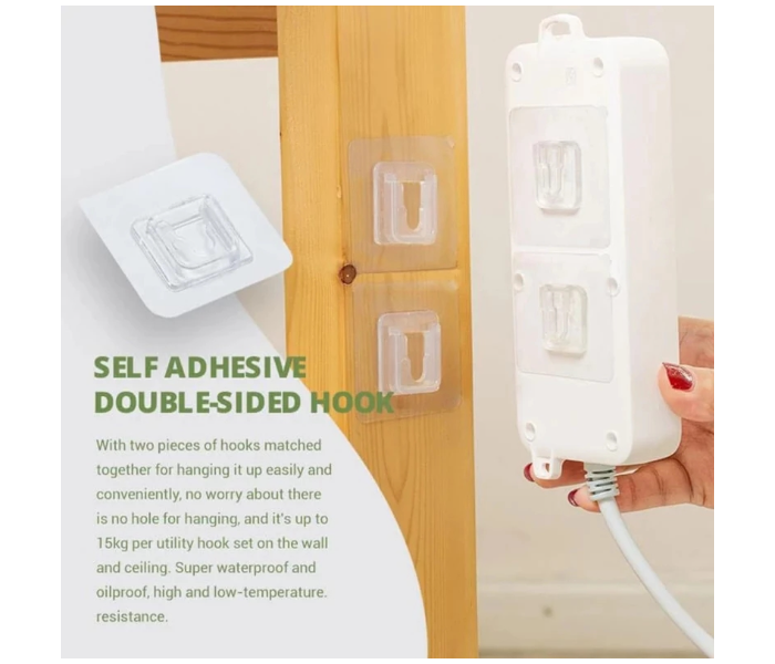 3 Piece Set Waterproof Double Sided Adhesive Wall Hooks - Zoom Image 5