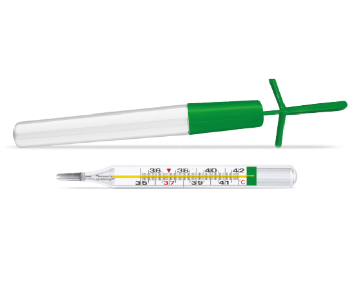 Medel 95266 Ecotemp Galinstan Thermometer - White and Green - Zoom Image 1