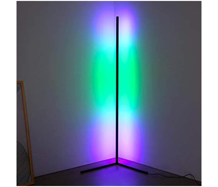 LED Corner 140cm Floor Lamp RGB Color Changing Standing Lamp Soft Lighting Home Minimalism Warm Atmosphere For Living Room Bedroom Children Room With Remote -RGB - Zoom Image 1