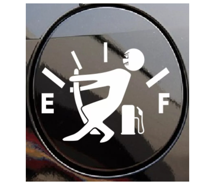 Funny Fuel Tank Cap Car Sticker Decoration - White - Zoom Image 1