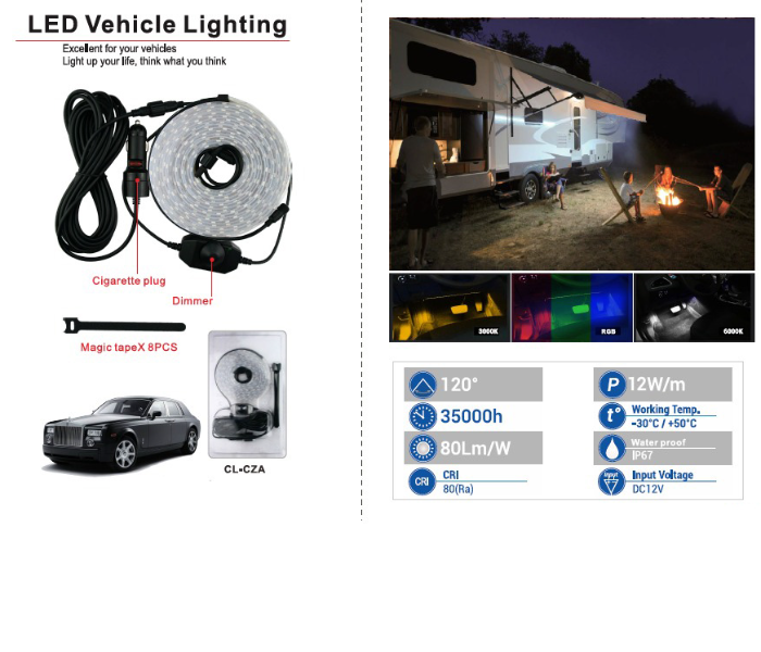 LED Vehicle Lighting - Black - Zoom Image