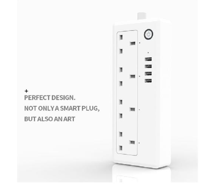 Wink Wifi Power Strip 4 Way 4 USB - White - Zoom Image 4