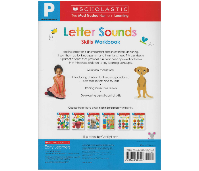 Scholastic Pre - K, Skill Workbook Letter Sound Book for Kids - Zoom Image 2