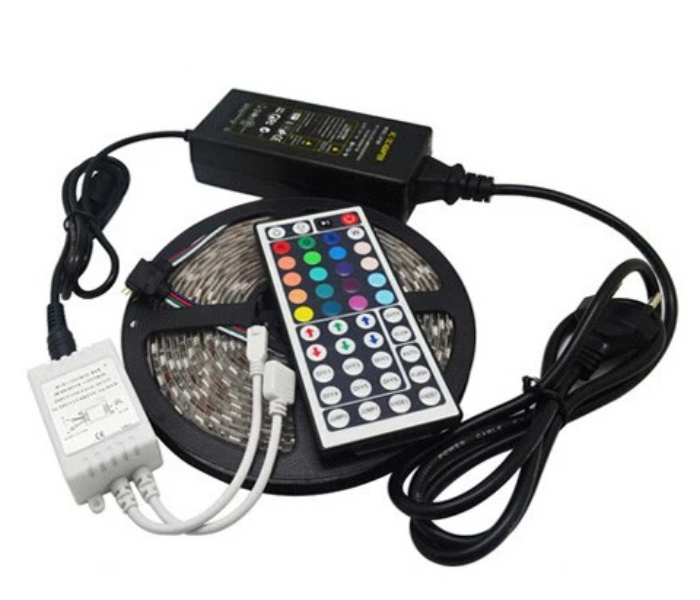 Wink 5m RGB Strip Light With 44 Key Remote  - Black And White - Zoom Image