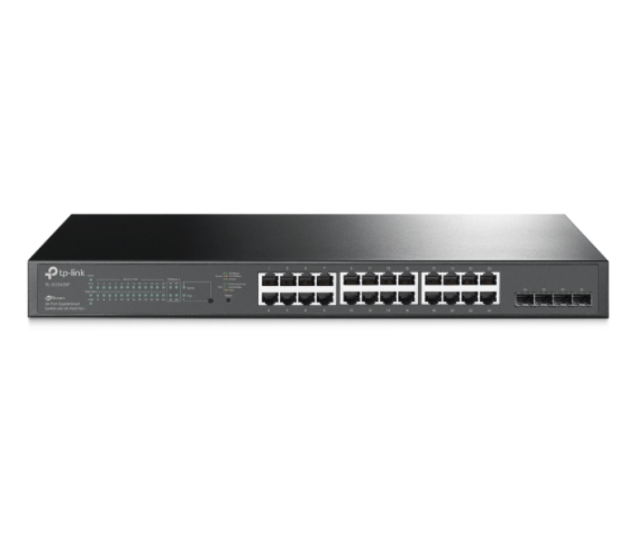 TP-Link TL-SG2428P JetStream 28-Port Gigabit Smart Switch with 24-Port PoE - Grey - Zoom Image 1