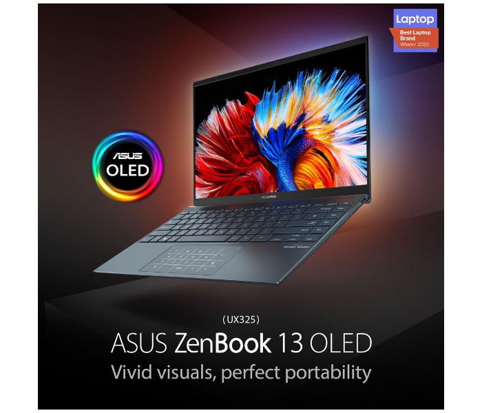 ASUS ZENBOOK   UX325EA-OLED001W-GREY  13.3 Inch FHD Intel Core i7 1165G7H Processor 16GB RAM 1TB SSD Intel Iris X Graphics Windows 11 Home - Grey - Zoom Image 7