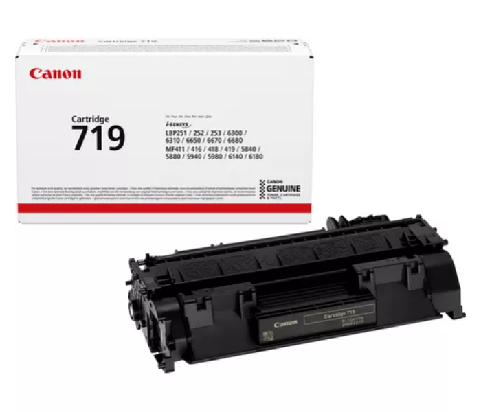 Canon 719 Genuine Toner Cartridge - Black - Zoom Image