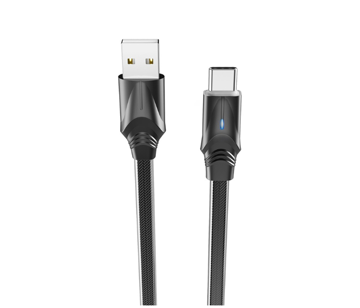 BOROFONE BU12 Synergy Charging Data Cable For Type-C - Black - Zoom Image 1