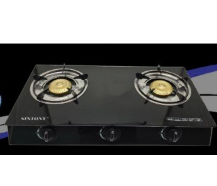 Sintony ST-444 2 Burners Gas Stove - Black - Zoom Image 1