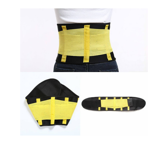 GTC 22000789 Large Size Waist Cincher Corset Breathable Trainer Belt for Women - Yellow - Zoom Image 5