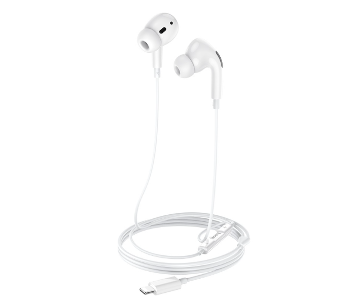 Hoco M1 PRO Original Series Earphones For Lightning With Bluetooth Protocol - White - Zoom Image 2