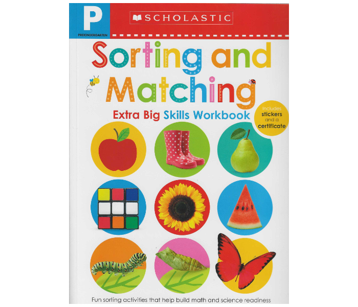 Scholastic Pre - K Extra Big Skills Workbook : Sorting And Book for Kids - Zoom Image 1