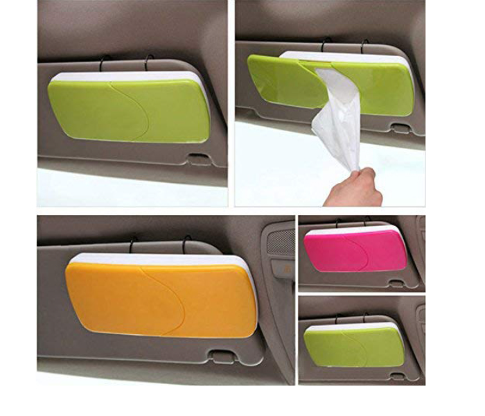 Car Tissue Storage Box - Pink - Zoom Image