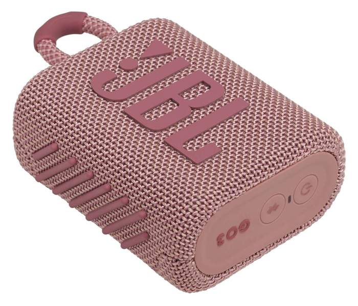 JBL GO 3 Portable Waterproof Speaker - Pink - Zoom Image 2