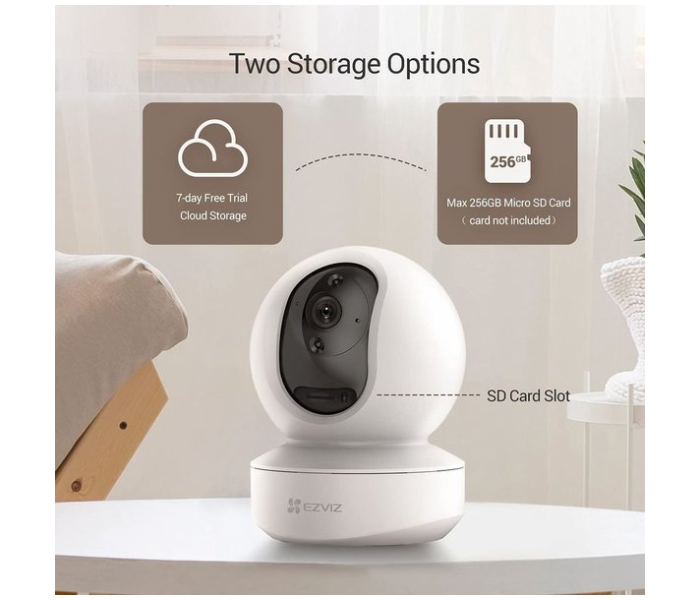 EZVIZ CS-TY1-C0-8B4WF Smart Security Camera - Black and White - Zoom Image 5