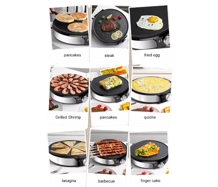 Dlc 30CM Tortilla Maker or Multi-purpose Pot - Black and Silver - Zoom Image 1